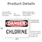 Signmission Chlorine Danger Sign, Plastic, 24in W x 18in L, 2PK OS-2PACK-DS-P-1824-L-19278 - alternate 3